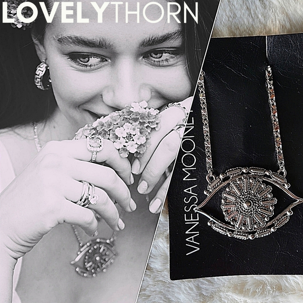 VANESSA MOONEY // ltd ed silver evil eye necklace